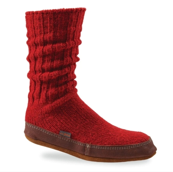 Acorn Other - NWOT Acorn Original Slipper Sock Crimson Ragg Wool